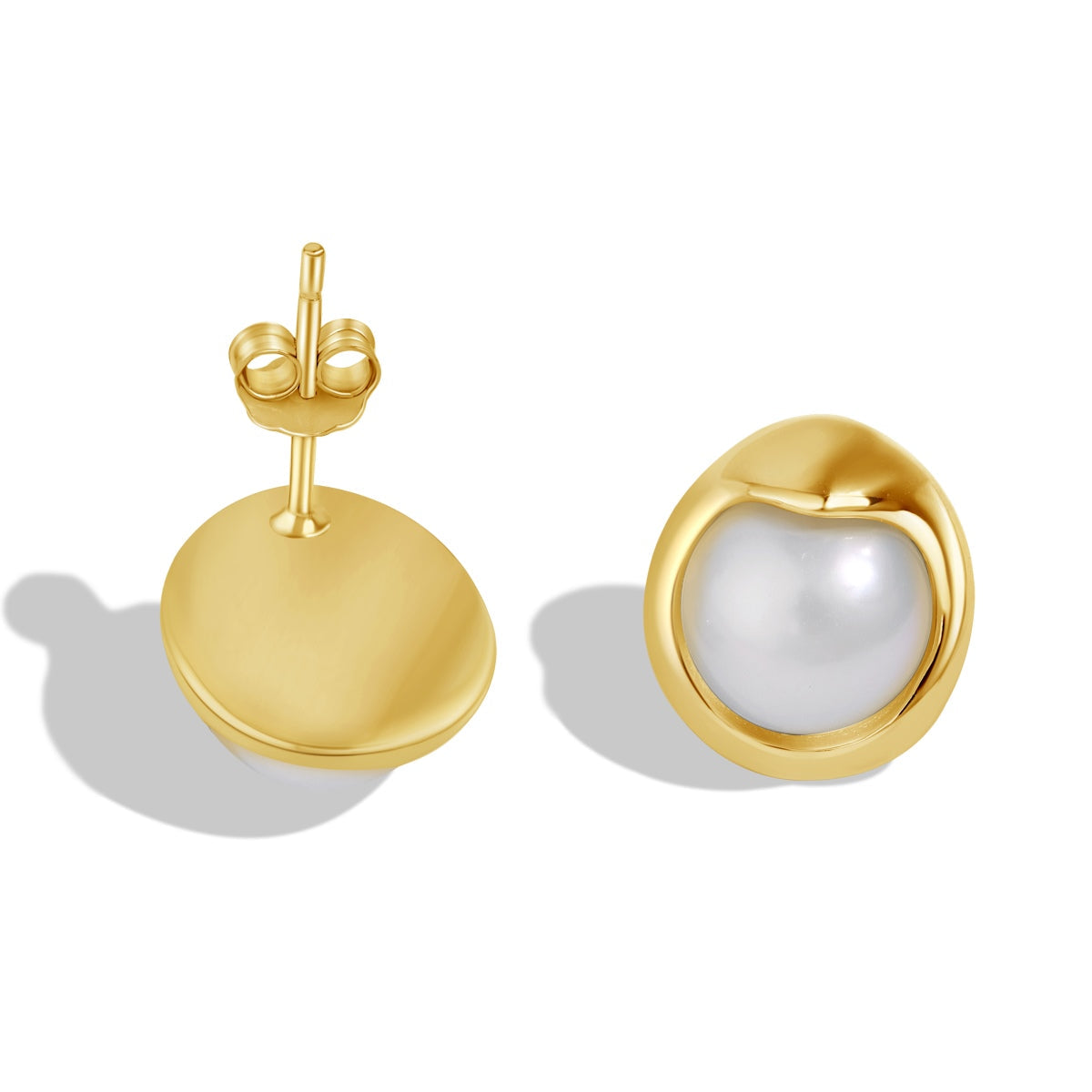 [CiCi]Dainty Bread Pearl Earrings