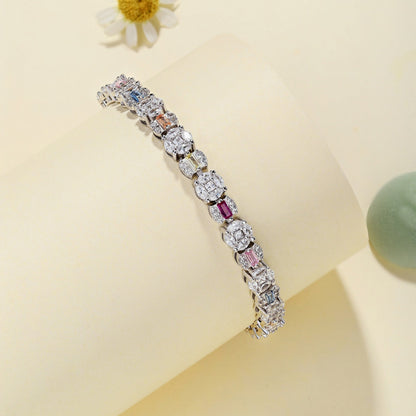 [CiCi]Dazzling Radiant Multi Cut Daily Bracelet