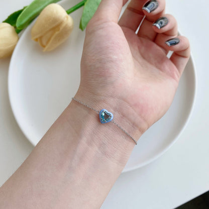 [CiCi]Sparkling Romantic Heart Shape Lover Bracelet