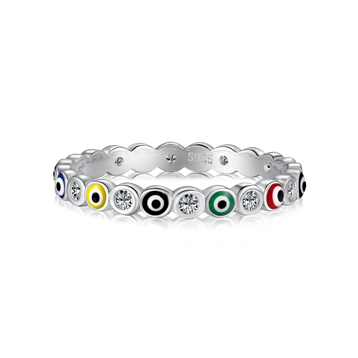 [CiCi]Sparkling Vibrant Round Shape Daily Ring