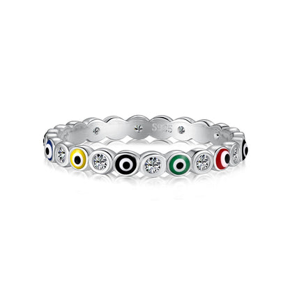 [CiCi]Sparkling Vibrant Round Shape Daily Ring