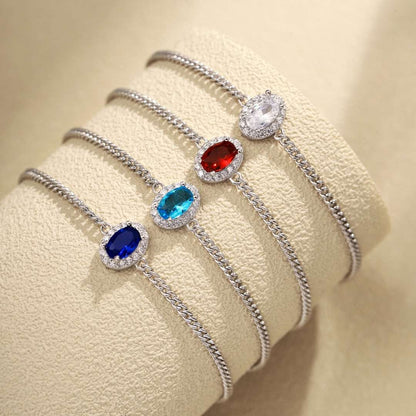 [CiCi]Exquisite Oval Shape Bracelet