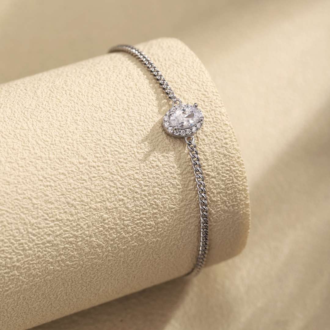 [CiCi]Exquisite Oval Shape Bracelet
