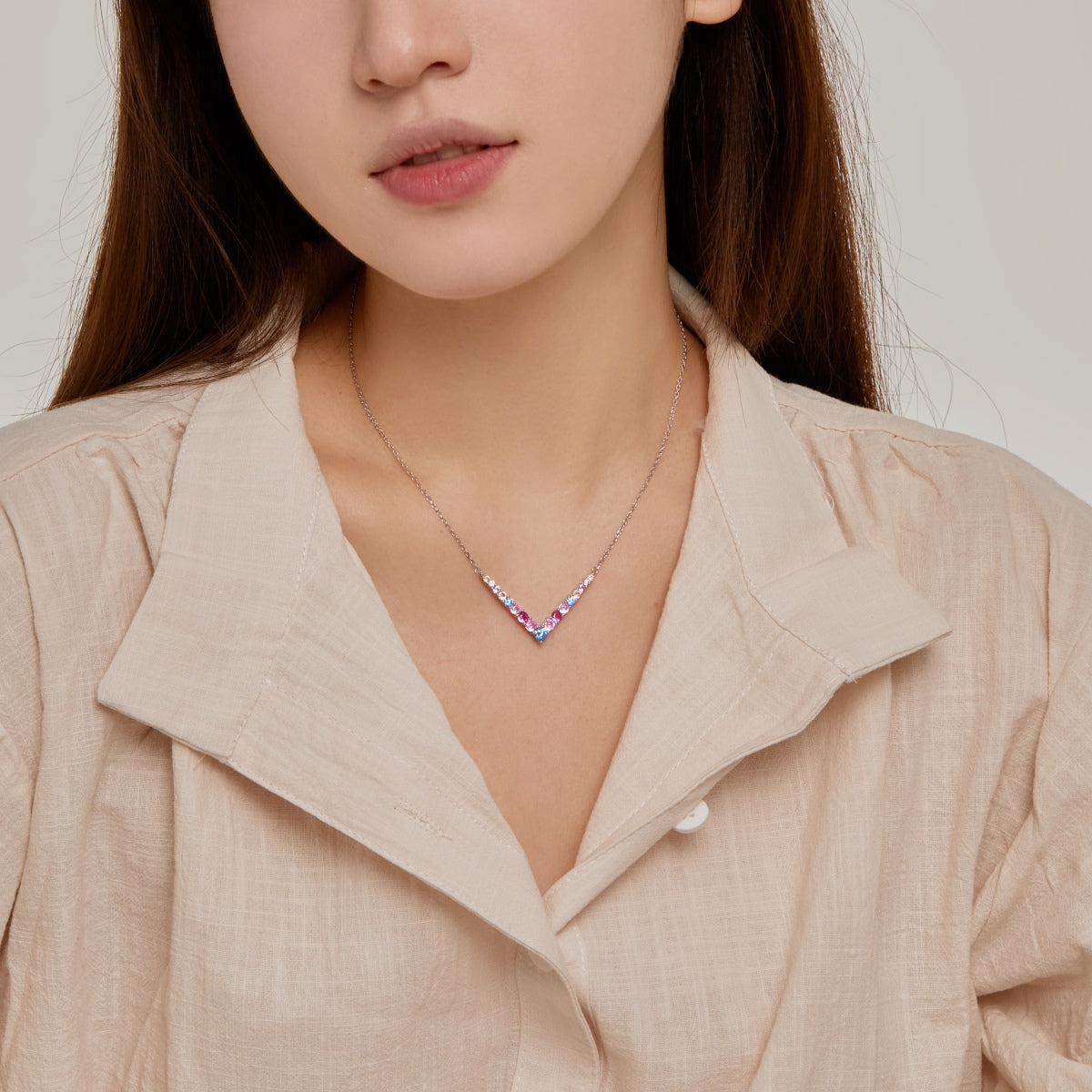 [CiCi]Ornate Round Cut Necklace