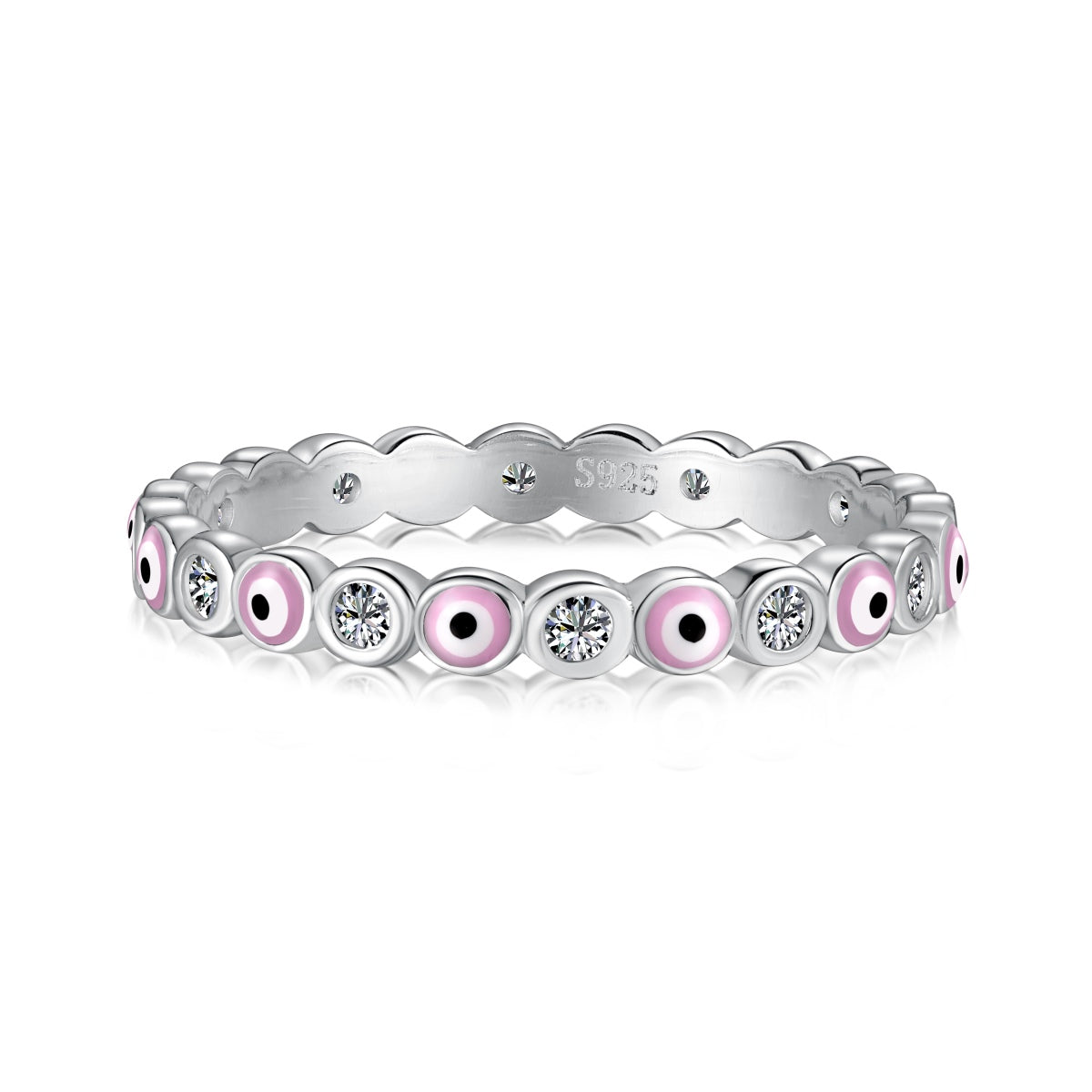 [CiCi]Sparkling Vibrant Round Shape Daily Ring