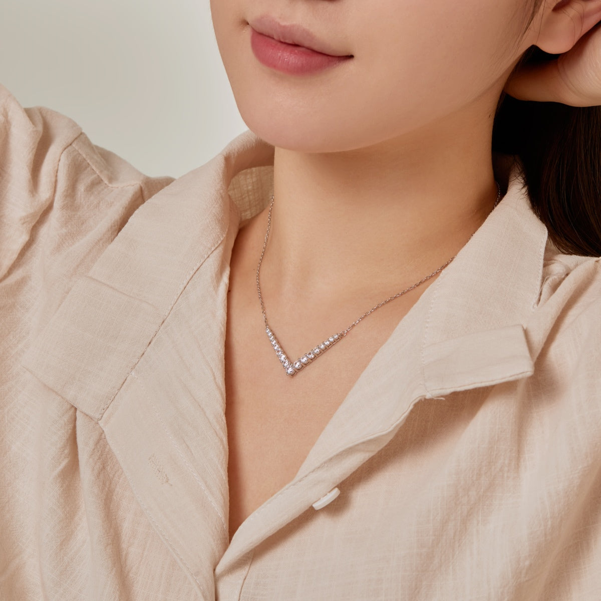 [CiCi]Ornate Round Cut Necklace