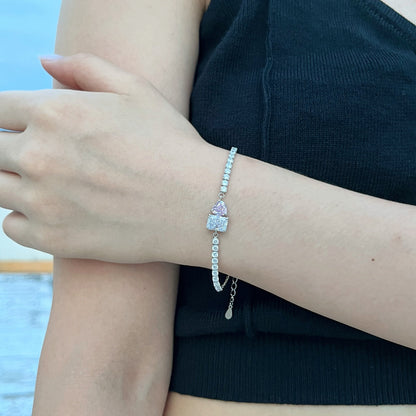 [CiCi]Dazzling Unique Multi Shape Lover Bracelet