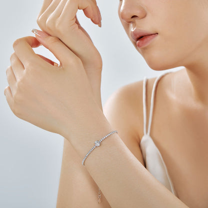 [CiCi]0.75 Carat Exquisite Oval Cut Daily Bracelet