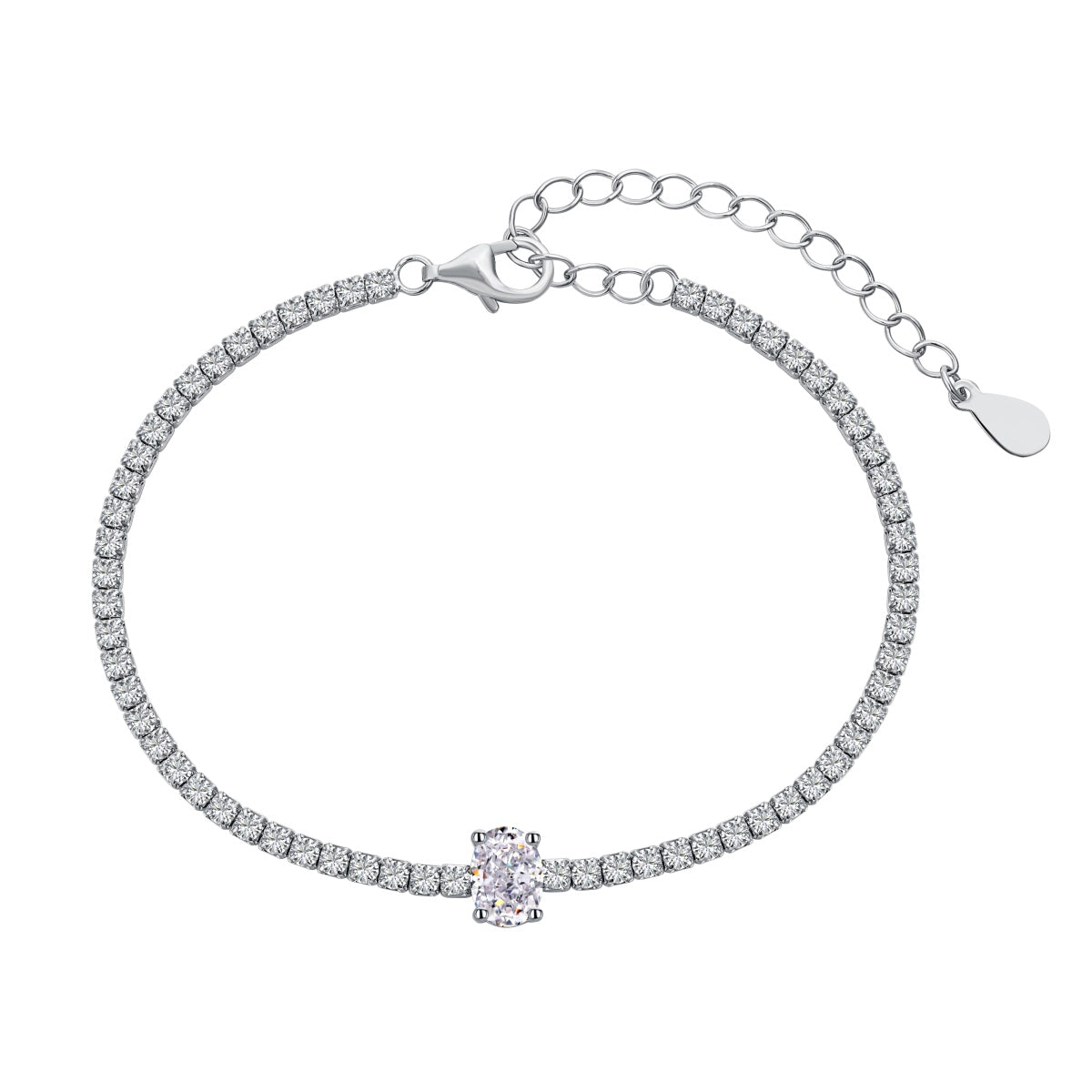 [CiCi]0.75 Carat Exquisite Oval Cut Daily Bracelet