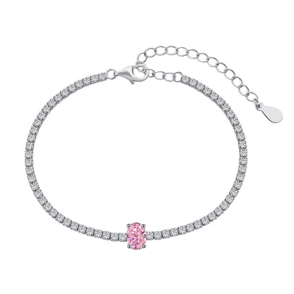 [CiCi]0.75 Carat Exquisite Oval Cut Daily Bracelet