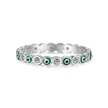 [CiCi]Sparkling Vibrant Round Shape Daily Ring