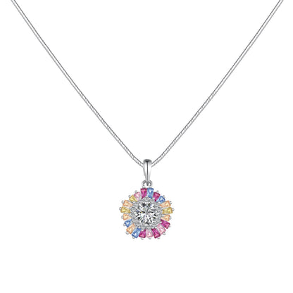 [CiCi]Charming Flower Colorful Necklace