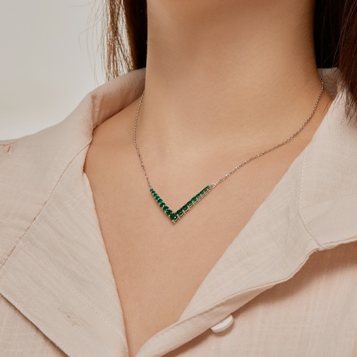 [CiCi]Ornate Round Cut Necklace