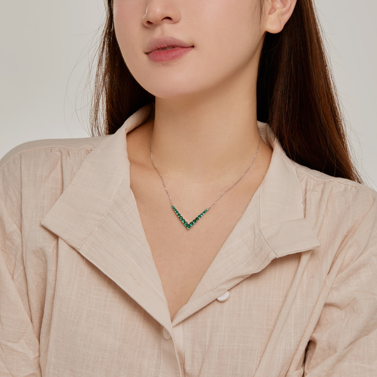 [CiCi]Ornate Round Cut Necklace
