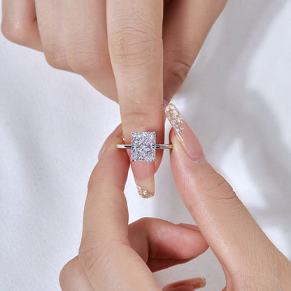 [CiCi]4.0 Carat Ornate Enchanting Radiand Cut Banquet Ring