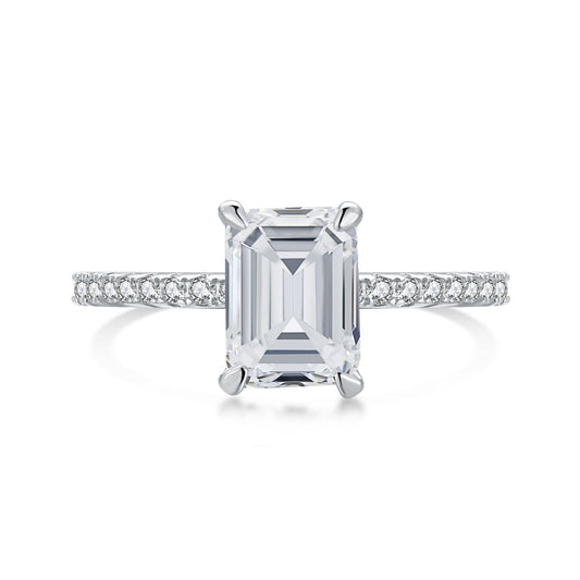 [CiCi]2.0 Carat Scintillating Ornate Radiant Cut Party Ring