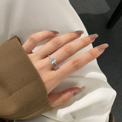 [CiCi]2.0 Carat Scintillating Ornate Radiant Cut Party Ring