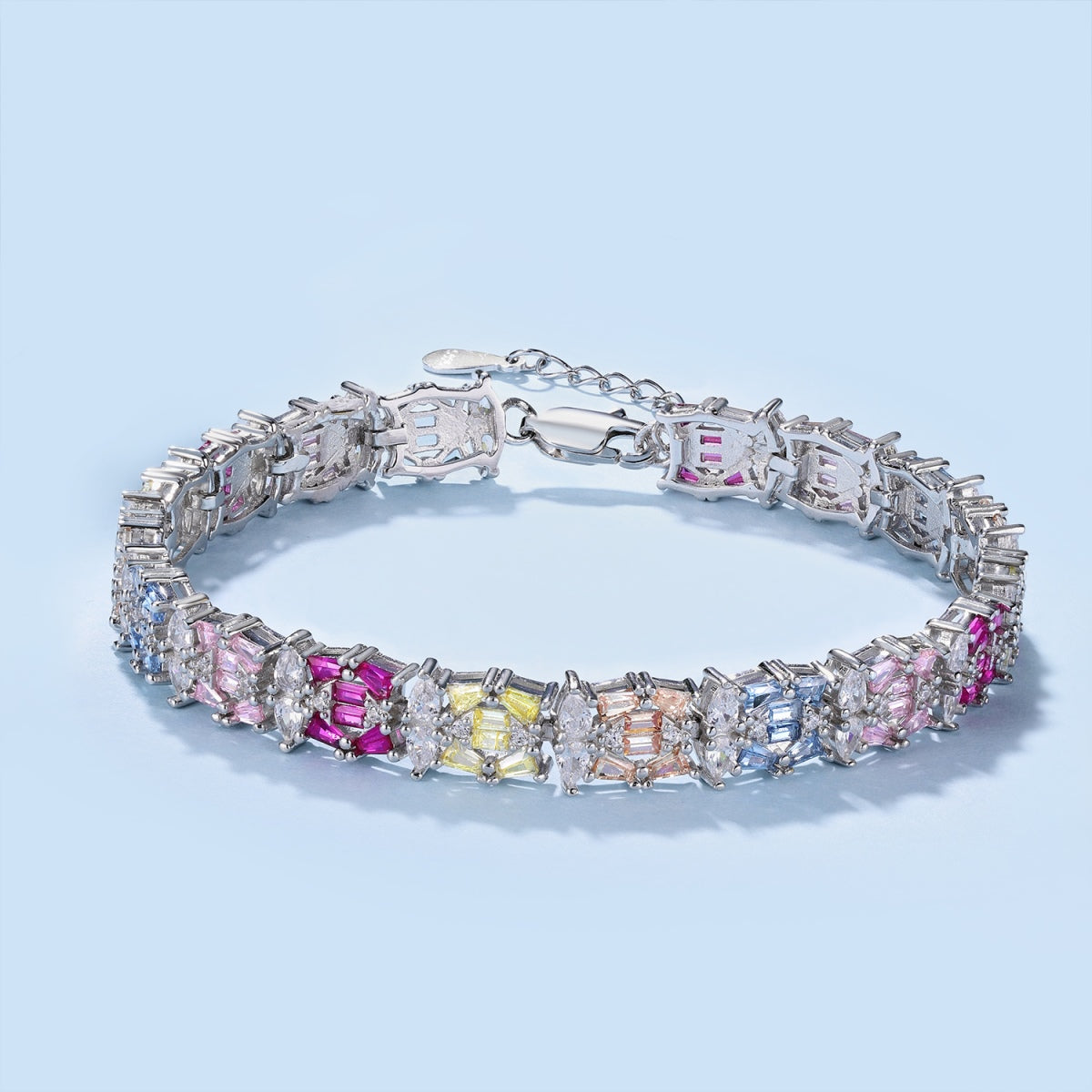 [CiCi]Delicate Colorful Multi Cut Party Bracelet