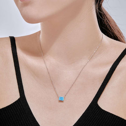 [CiCi]Luxurious Square Shape Colorful Necalack