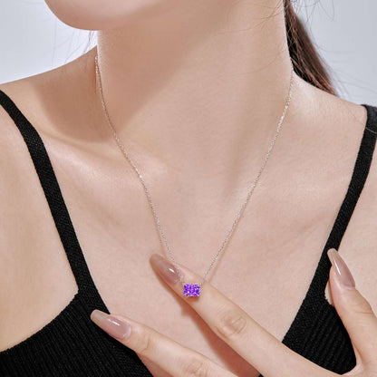 [CiCi]Luxurious Square Shape Colorful Necalack