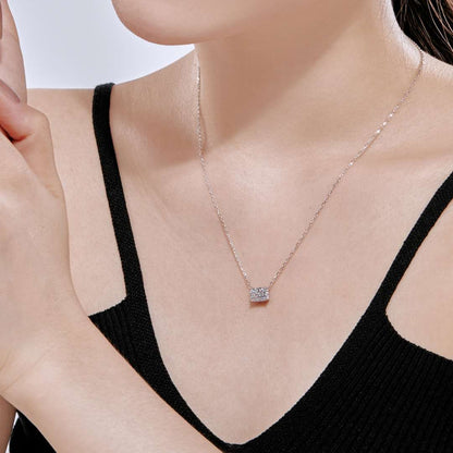 [CiCi]Luxurious Square Shape Colorful Necalack