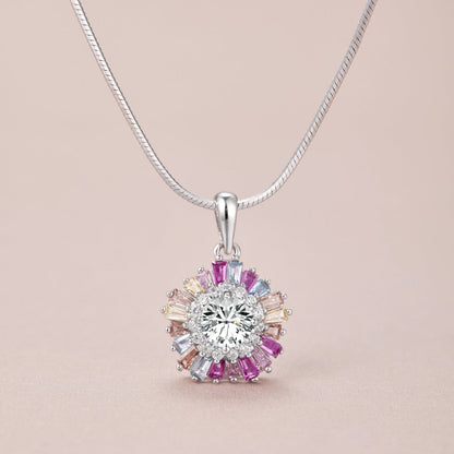 [CiCi]Charming Flower Colorful Necklace