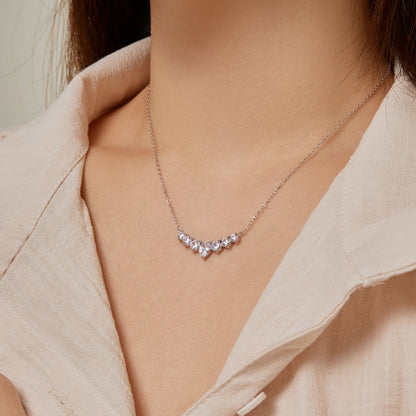 [CiCi]Dainty Colorful Heart Necklace