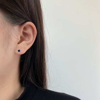 [CiCi]Sparkling Colorful Round Shape Earrings