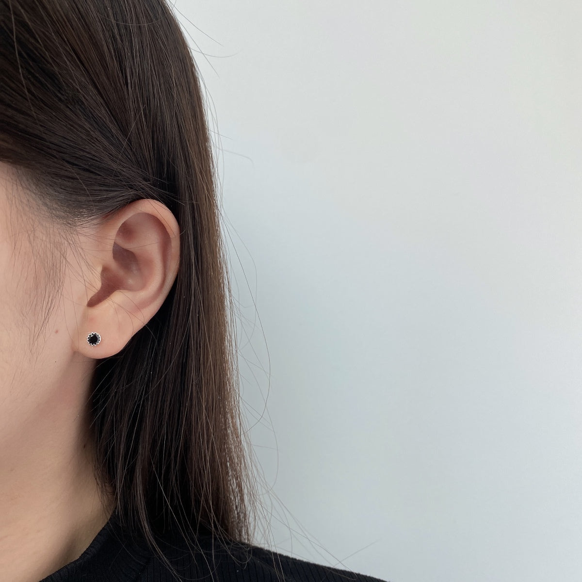 [CiCi]Sparkling Colorful Round Shape Earrings