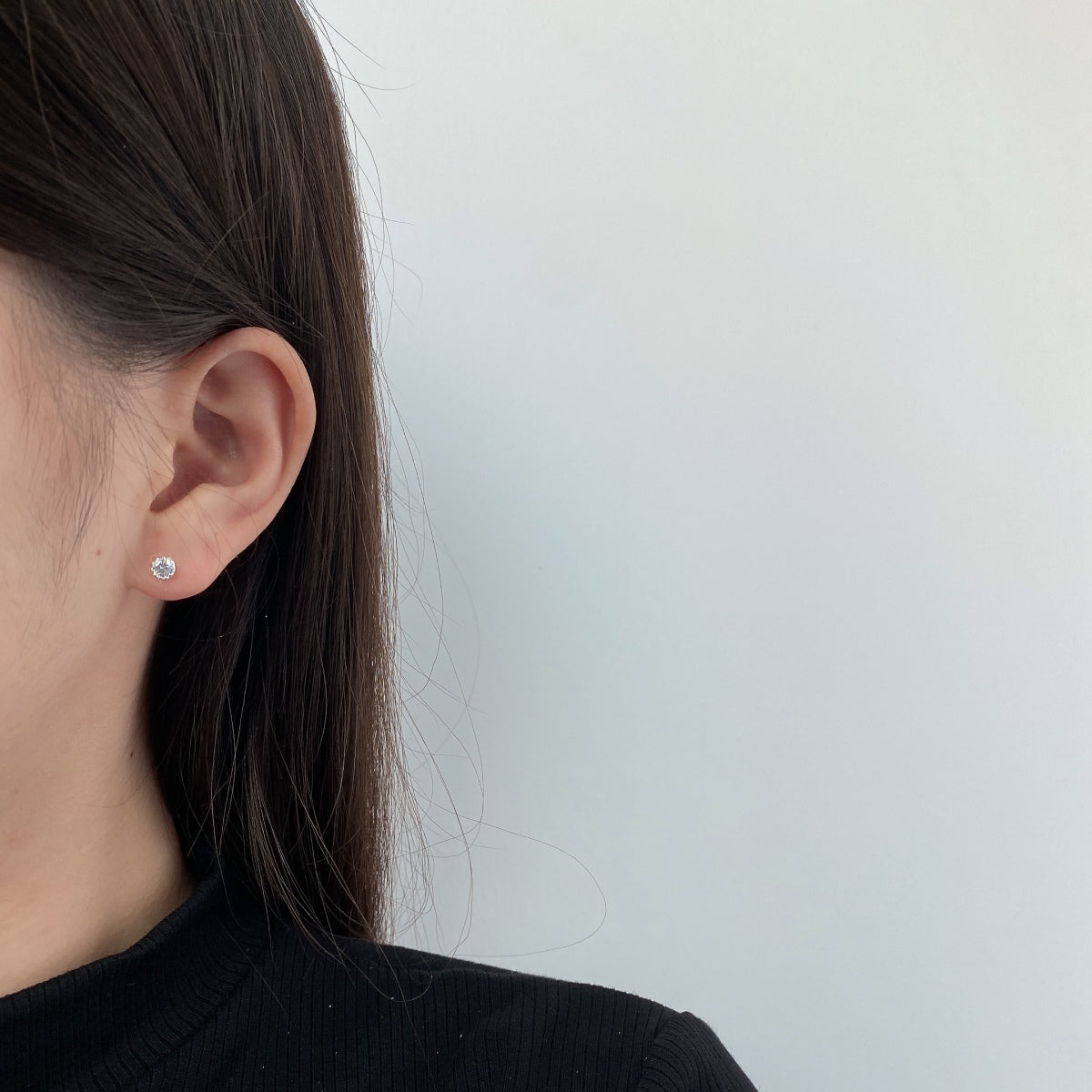 [CiCi]Sparkling Colorful Round Shape Earrings
