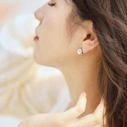 [CiCi]Dainty Bread Pearl Earrings