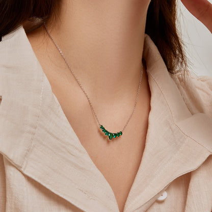 [CiCi]Dainty Colorful Heart Necklace