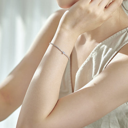 [CiCi]0.5 Carat Elegant Romantic Heart Shape Lover Bracelet