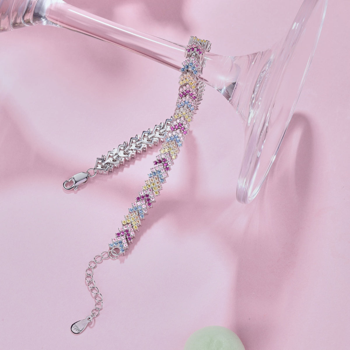 [CiCi]Ornate Sparkling Round Cut Party Bracelet