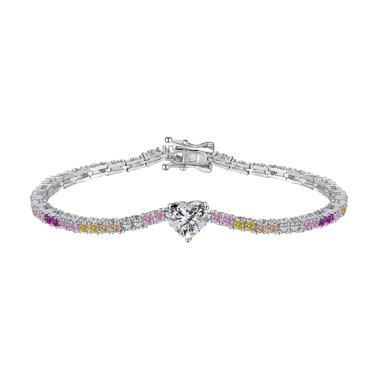 [CiCi]Delicate Romantic Heart Shape Lover Bracelet