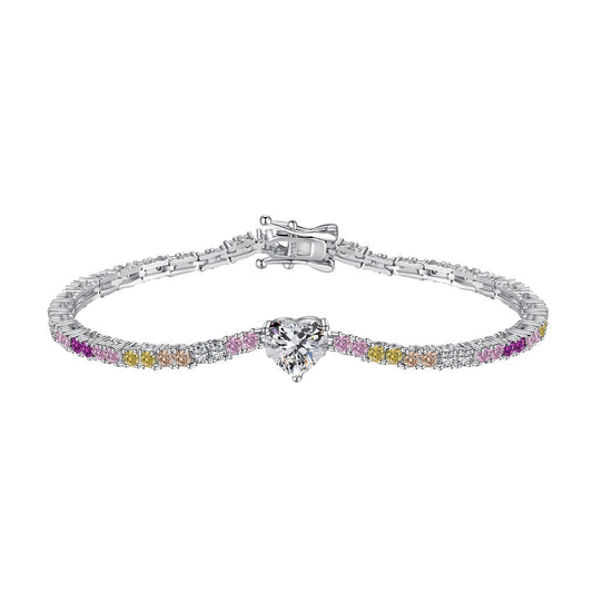 [CiCi]Delicate Romantic Heart Shape Lover Bracelet