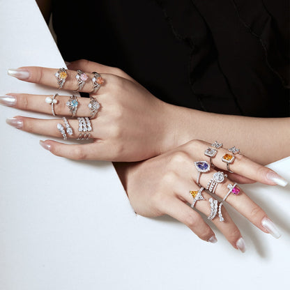 [CiCi]Unique Vivid Snake Shape Daily Ring