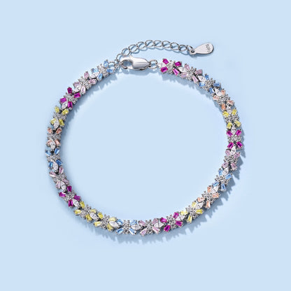 [CiCi]Radiant Colorful Emerald Cut Party Bracelet