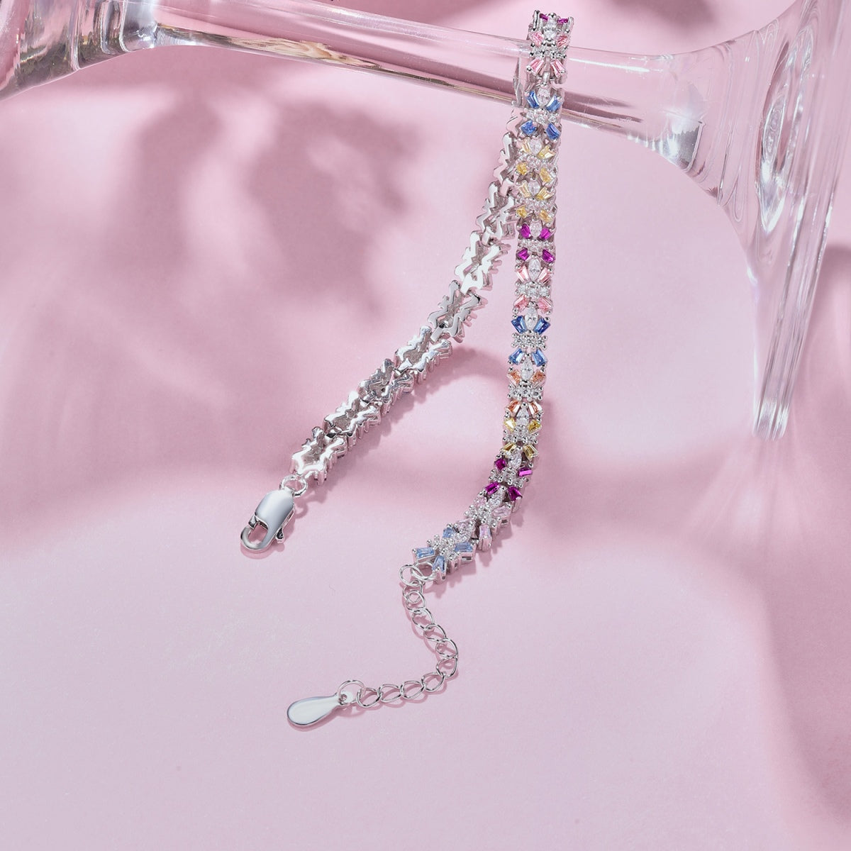[CiCi]Radiant Colorful Emerald Cut Party Bracelet
