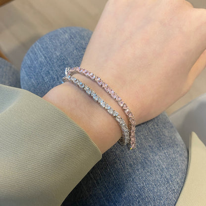[CiCi]Dazzling Romantic Heart Shape Lover Bracelet