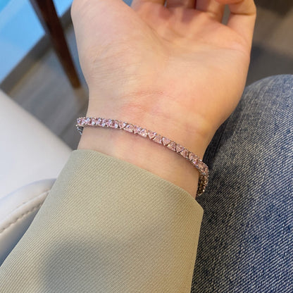 [CiCi]Dazzling Romantic Heart Shape Lover Bracelet