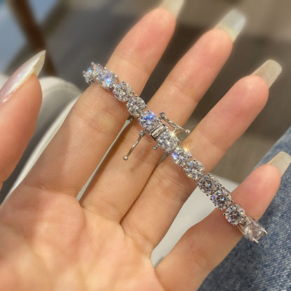 [CiCi]0.75 Carat Dazzling Round Cut Wedding Bracelet
