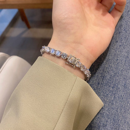 [CiCi]0.75 Carat Dazzling Round Cut Wedding Bracelet
