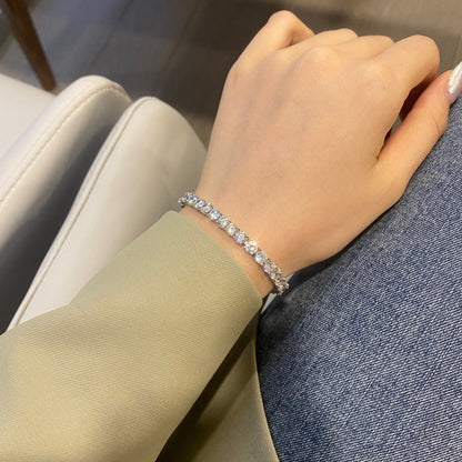 [CiCi]Ornate Sparkling Round Cut Wedding Bracelet