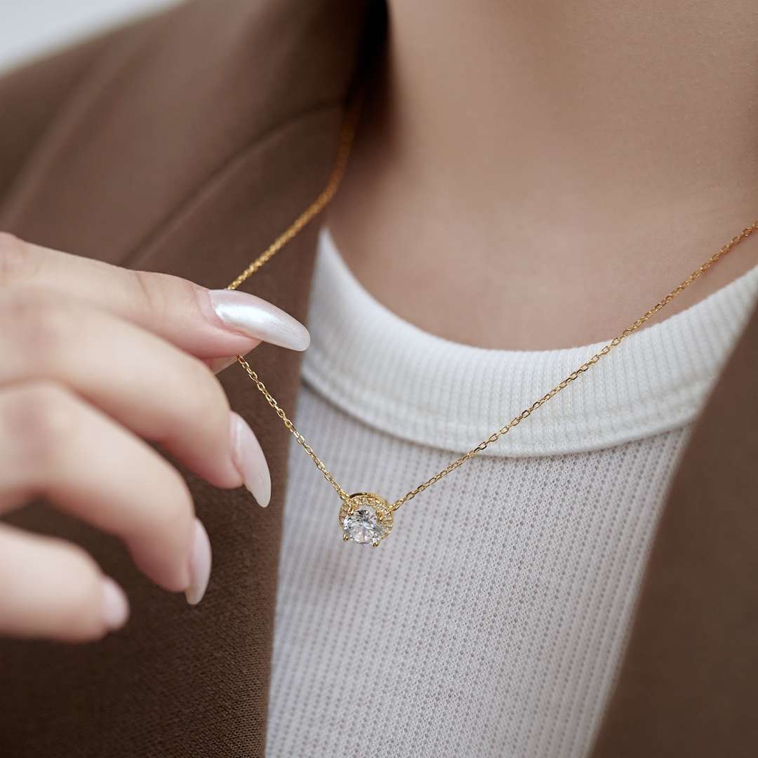 [CiCi]Luxurious Round Cut Necklace