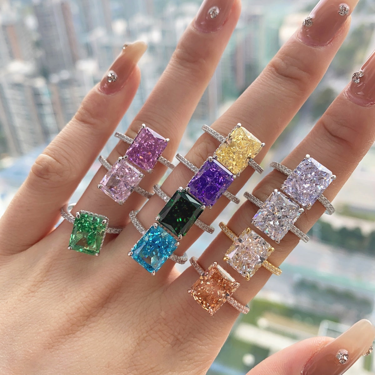 [CiCi]4.0 Carat Luxurious Engagement Ring