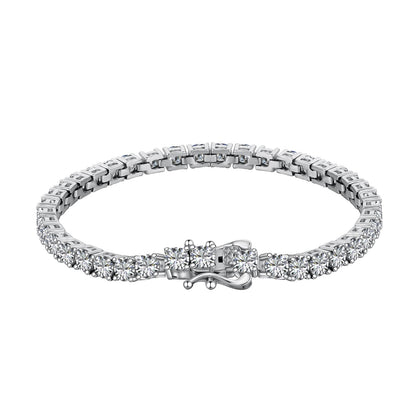 [CiCi]Luxurious Ornate Round Cut Tennis Bracelet