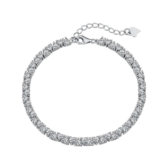 [CiCi]Dazzling Romantic Heart Shape Lover Bracelet