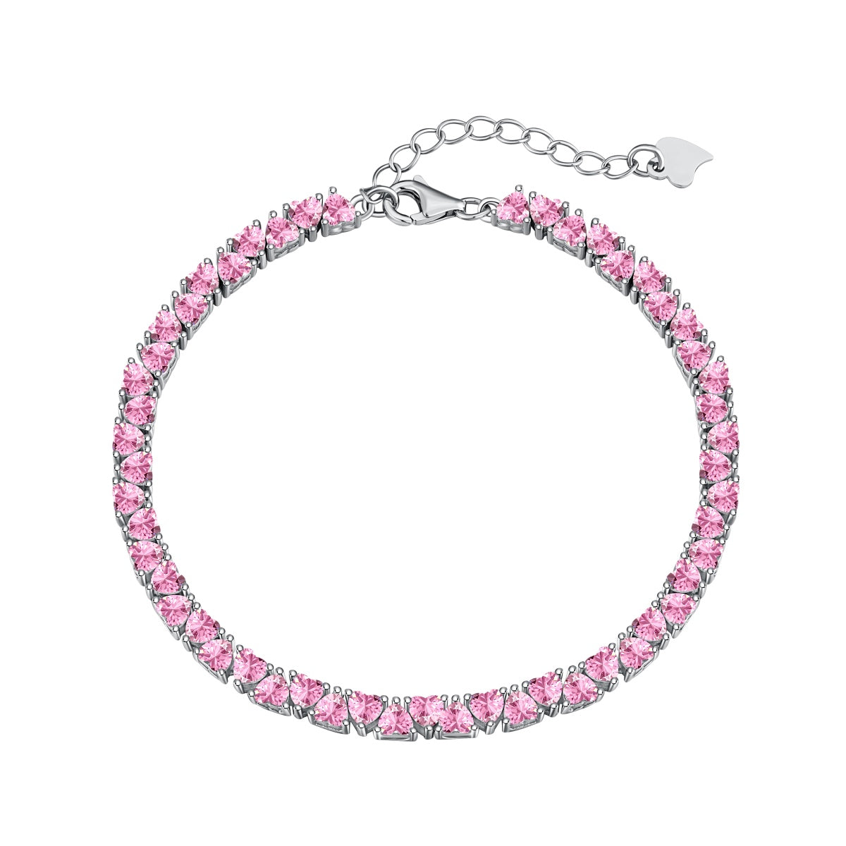 [CiCi]Dazzling Romantic Heart Shape Lover Bracelet