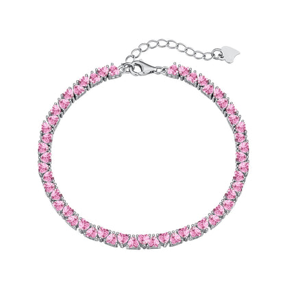 [CiCi]Dazzling Romantic Heart Shape Lover Bracelet